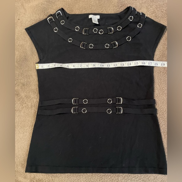 Cache Women M Black Sleeveless Dressy Top - Picture 4 of 5